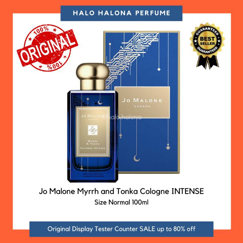 Jo Malone Myrrh and Tonka EDC Intense Box Segel Parfum Original Authentic Tester Display Counter