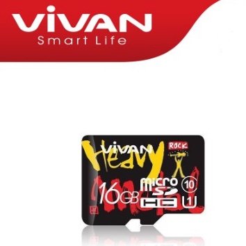 VIVAN Memory Vivan 16GB Original Micro SD Class 10 – MicroSD 16GB Speed Tinggi, Kartu Memori 16GB Mu