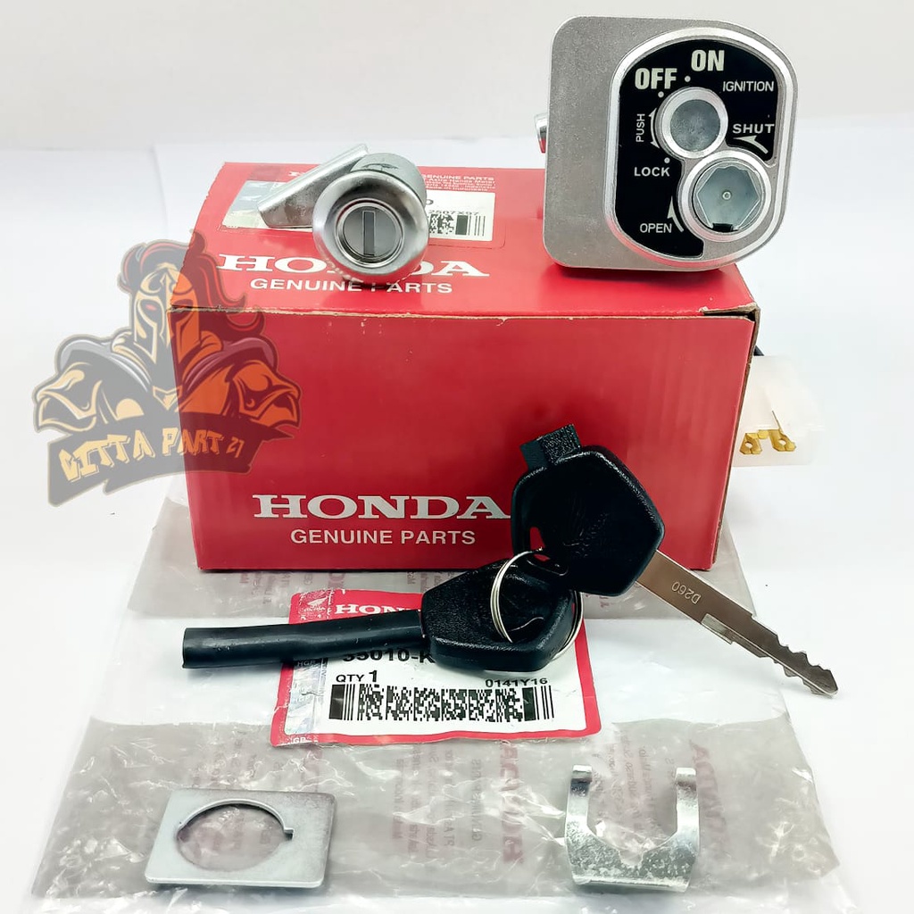 KUNCI KONTAK SET PLUS KUNCI JOK ASLI ORIGINAL HONDA K47 KUALITAS ORIGINAL HONDA AHM BLADE FI NEW REVO FI  NEW PLUS + JOK UNTUK 2013 KEATAS