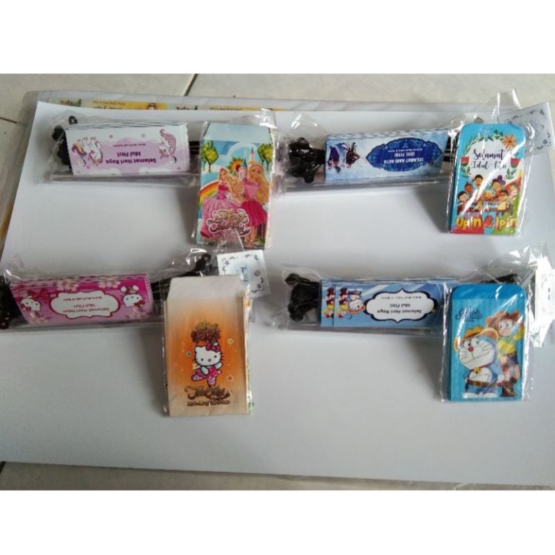 

Paket hemat plastik Snack THR lebaran&amplop angpao Idul Fitri uk. 10x18 cm