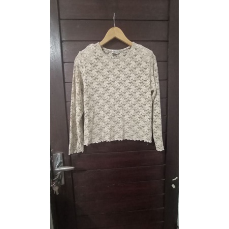 Roret brokat blouse preloved 1242.second branded atasan wanita