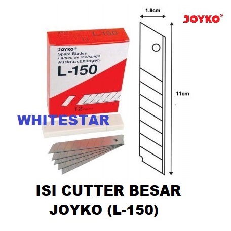 

isi / refill cutter / pemotong / silet besar joyko L-150