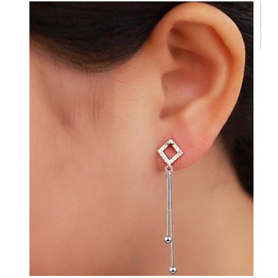 925 Perak Perempuan Liontin Anting-Anting Gaya Korea XINGX Bulan Kepingan Salju Cinta Mutiara Fashion Ornamen