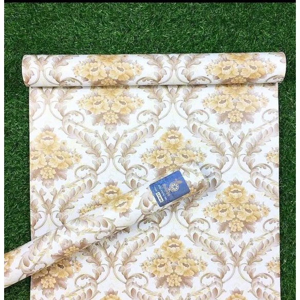 CY1016   bunga emas wallpaper sticker dinding 45CMX10M WALLSTICKER   HIASAN DINDING