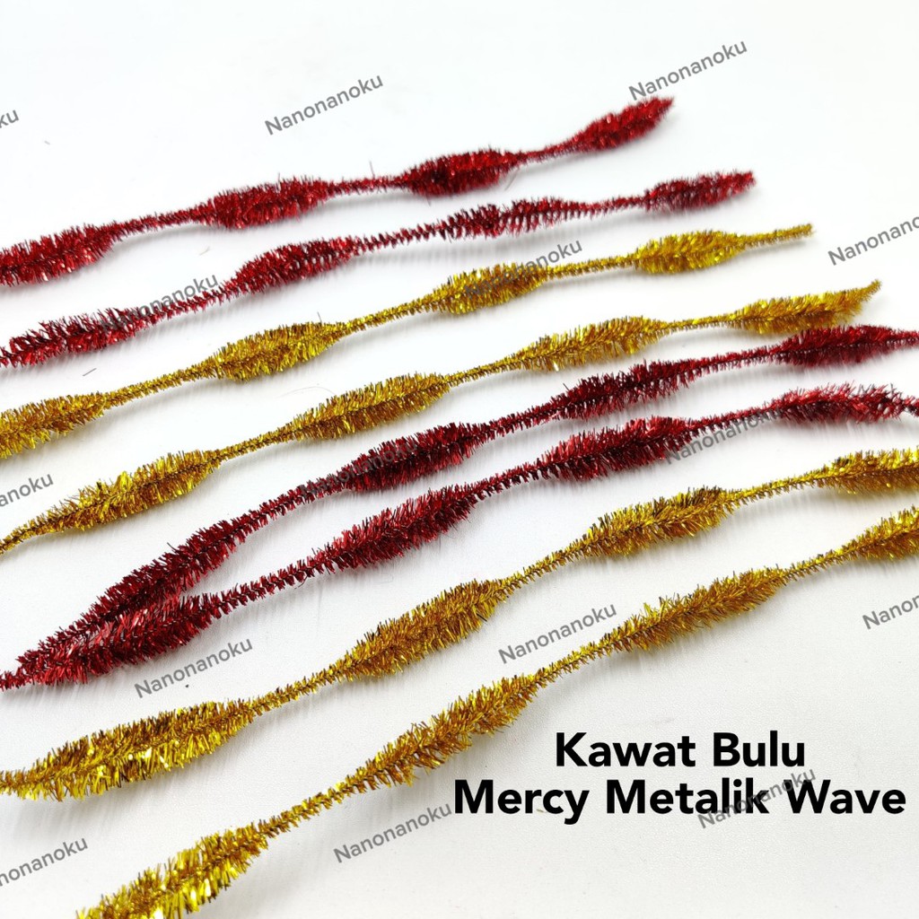 Kawat Bulu Mercy Metalik Wave/Pipe Cleaner Gelombang Prakarya Craft