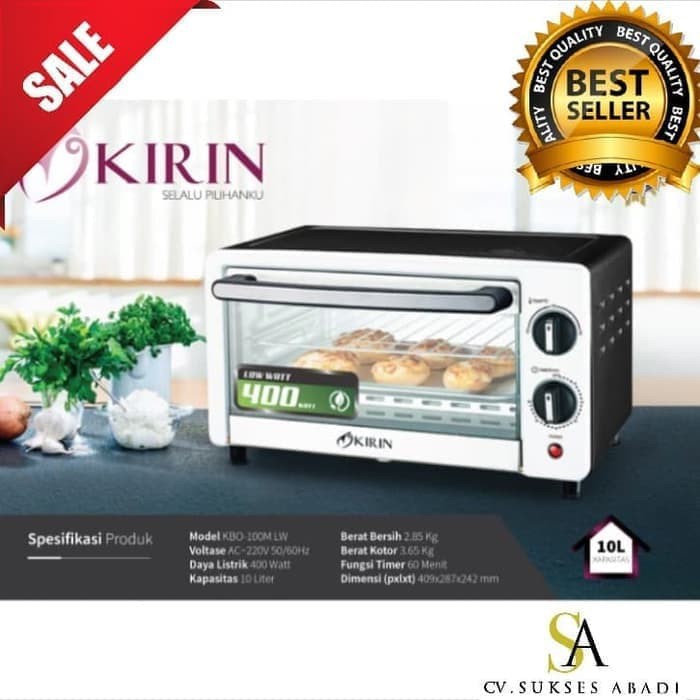 KIRIN Oven Listrik KBO 90 M - KBO90M KBO-90M Garansi Resmi kirin