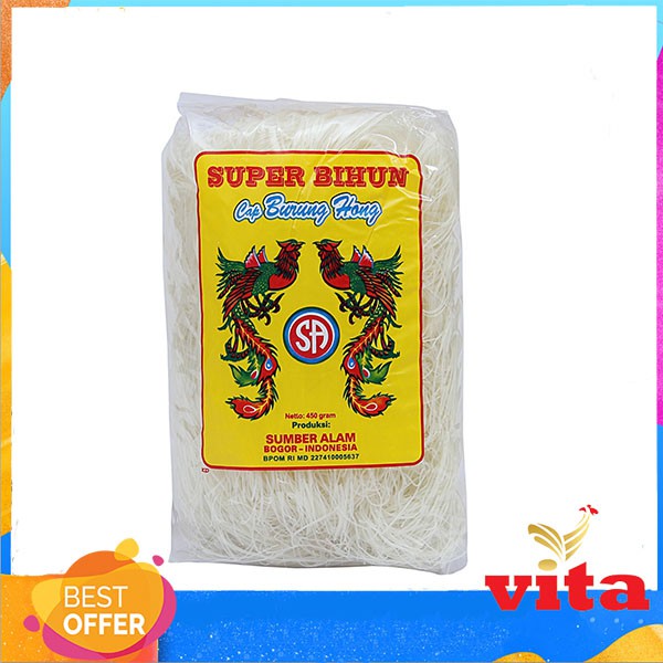 

Bihun Cap Dua Burung Hong 450gr