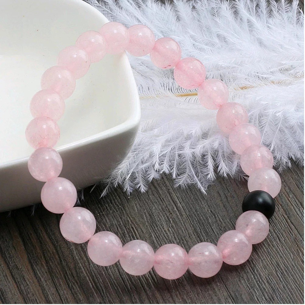 GELANG BATU ROSE QUARTZ  WANITA EKSKLUSIF