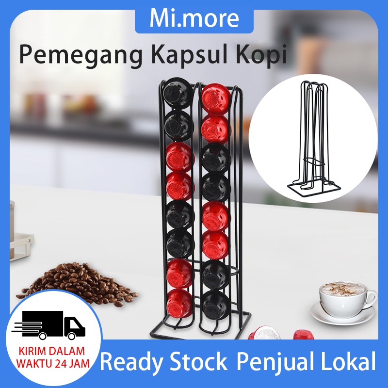 Mi.more 32Capsul Tempat Kapsul Kopi Nestle Coffee Espresso Capsule Holder Tower Rack