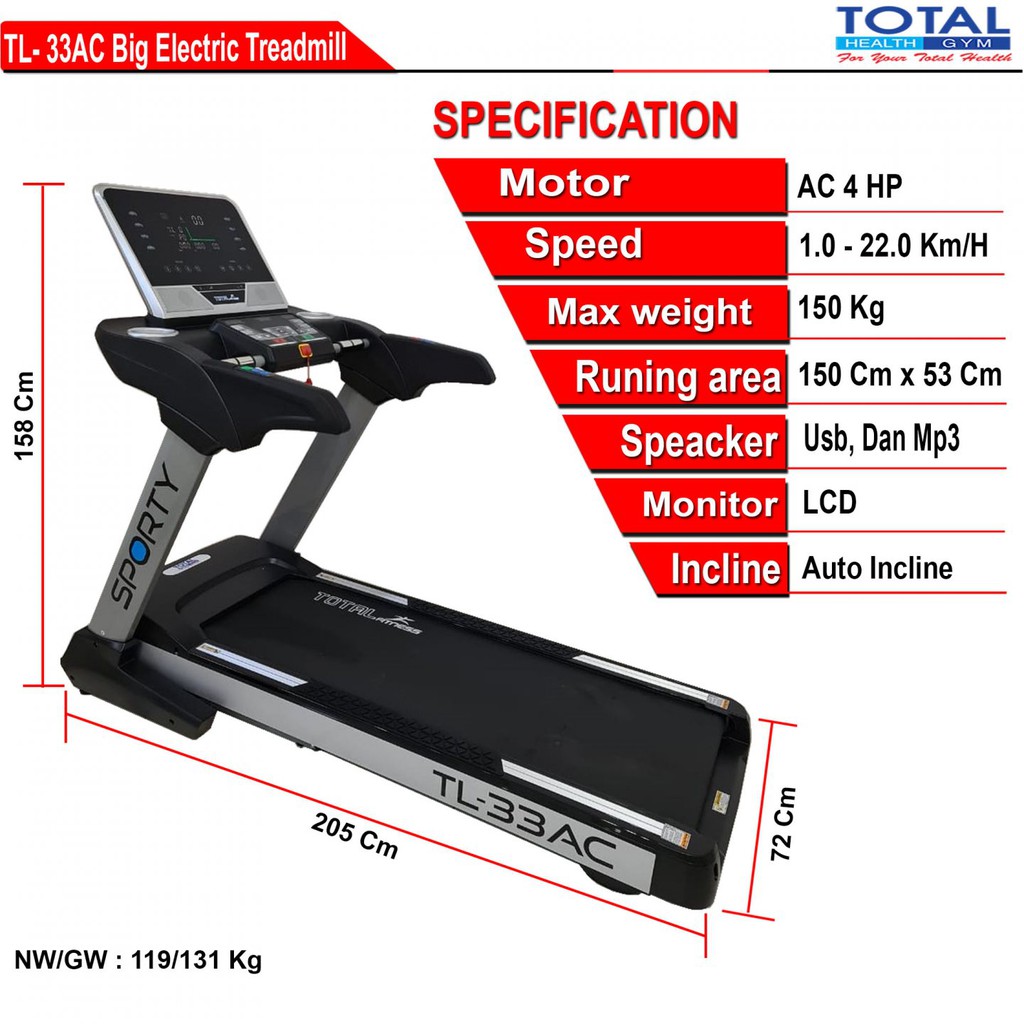 Treadmill Listrik TL-33AC