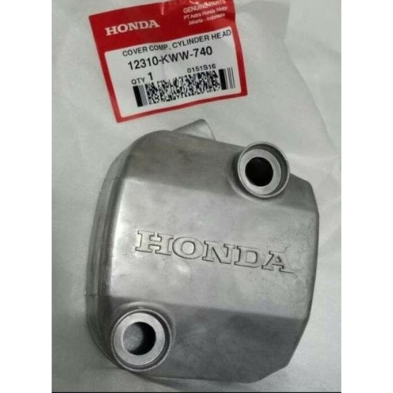 12310-KWW-740HGP AHM 100% ORIGINAL COVER CYLINDER HEAD BLADE 110 KARBU COVER CYLINDER HEAT REVO ABSO