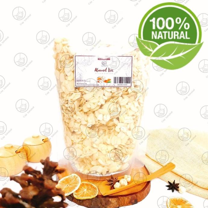 

1Kg Kacang Almond Iris / Sliced Almond / Rempah / JSR 100%