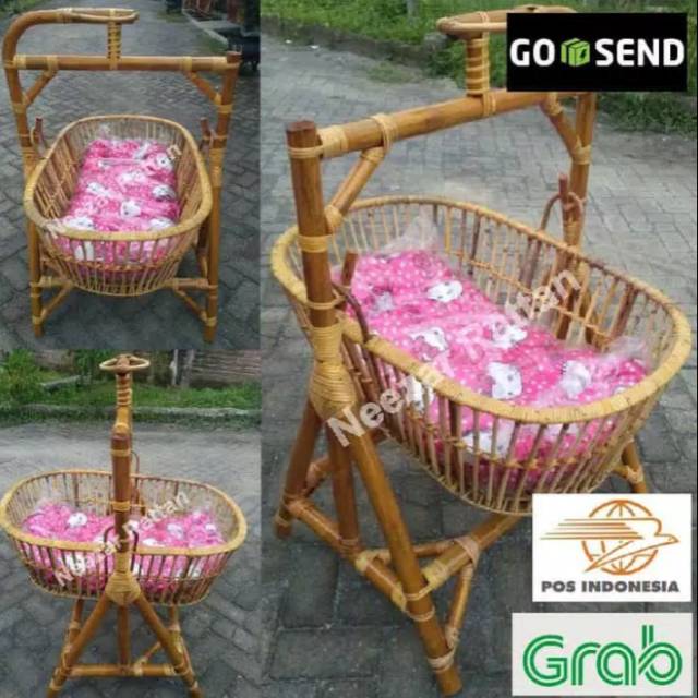 Ayunan bayi Box Bayi Tempat Tidur Bayi Rotan