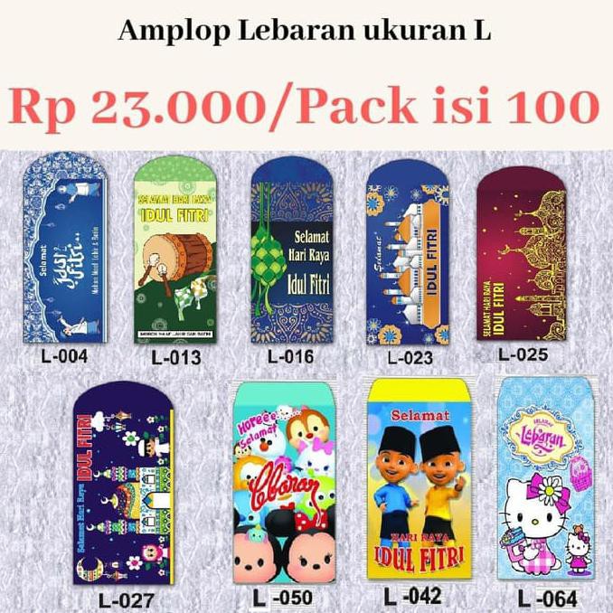 

Amplop Lebaran Idul Fitri Ukuran L 100 Lembar