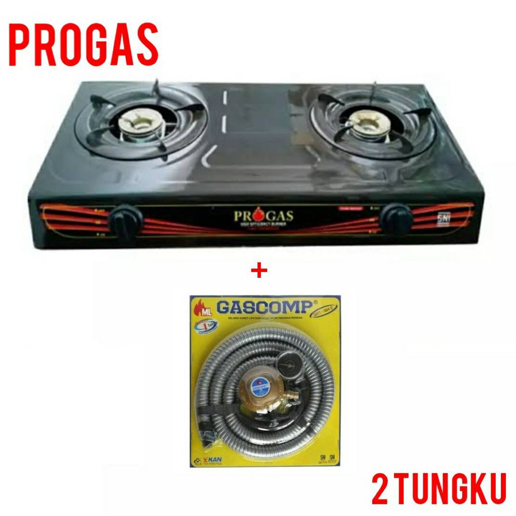 Kompor Gas 2 Tungku Progas Kompor Murah Progas 2 Tungku Kompor Ekonomis Progas Kompor Progas