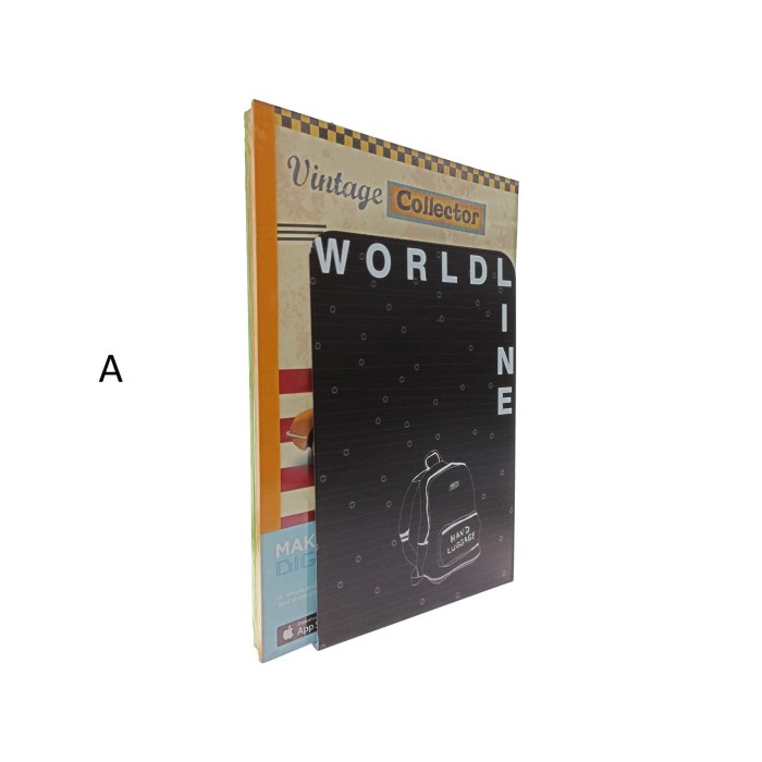 

Buruan Book End World Line Sandaran Penyangga Pembatas Buku World Line Trendi