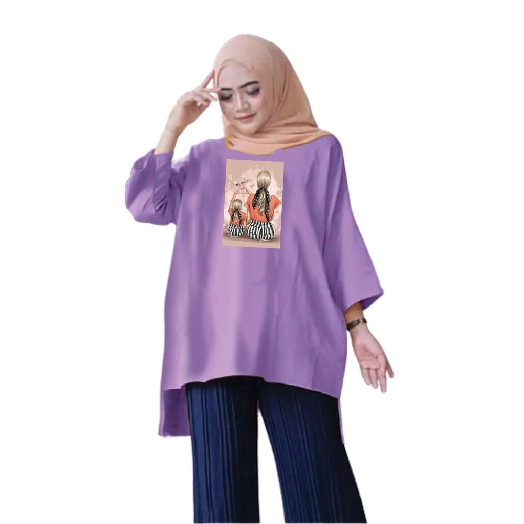 Tunik Atasan Wanita Jumbo My Daughter XXL/Baju Muslim/Blouse Jumbo