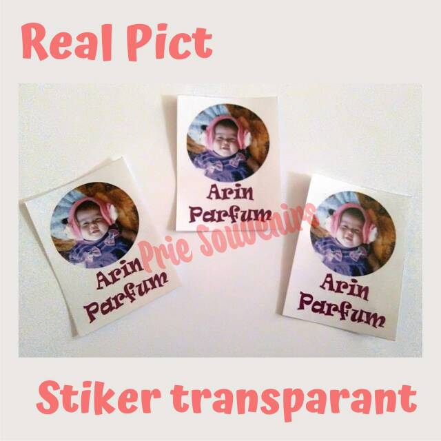 

Stiker transparan label