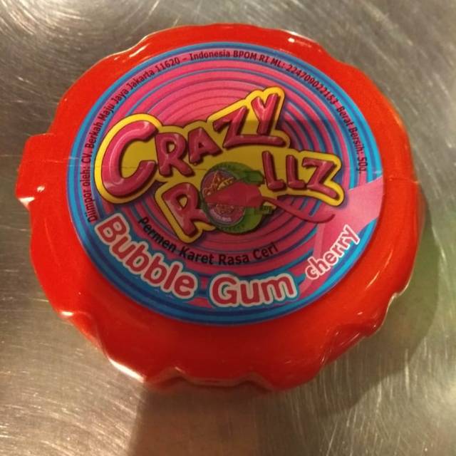 

Crazy rollz bubble gum cherry 50gr