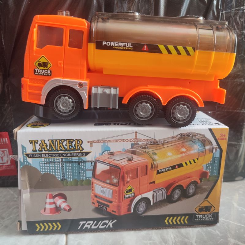 mainan truck tanker dan mixxer