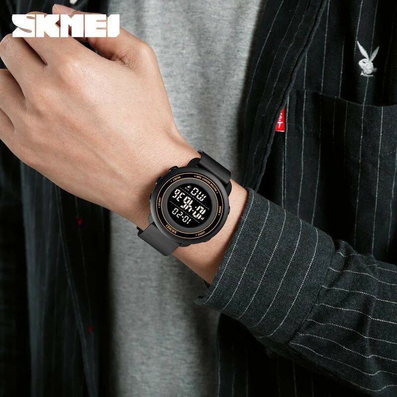 Jam Tangan 0SKMEI 1736 Jam Tangan Pria Wanita Digital Dual Time Chronograph Sport Watch