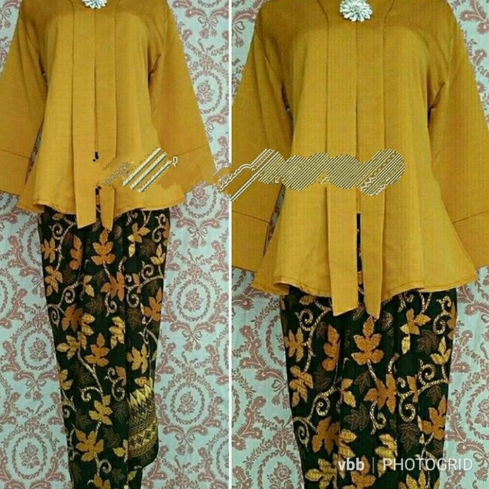 ◙ KEBAYA SET FLOY ROK LILIT TANPA BROS/KEBAYA MODERN/KEBAYA WISUDA/KEBAYA JUMBO COUPLE BATIK RUMAH K