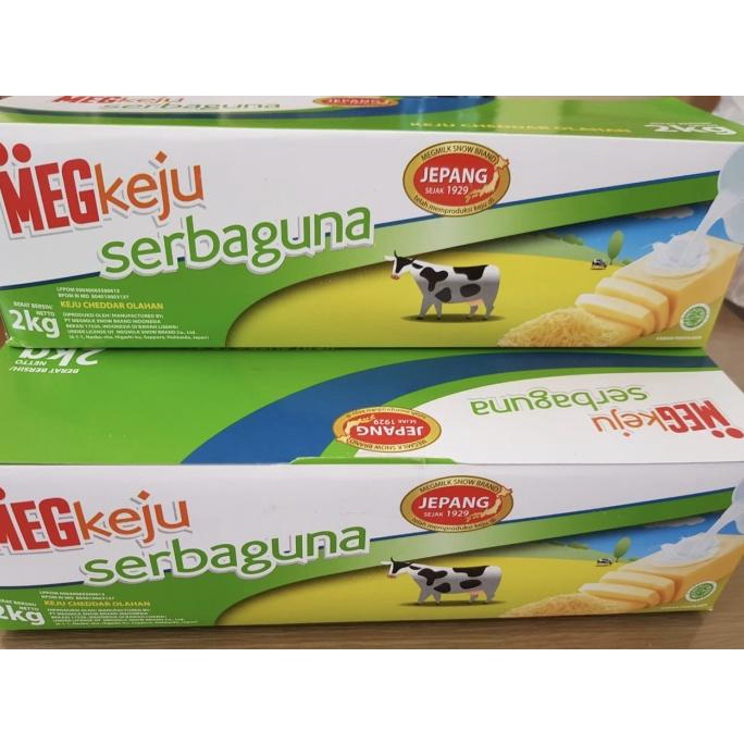 

BAYAR DITEMPAT Keju Cheddar Meg Serbaguna 2kg KHUSUS GRAB