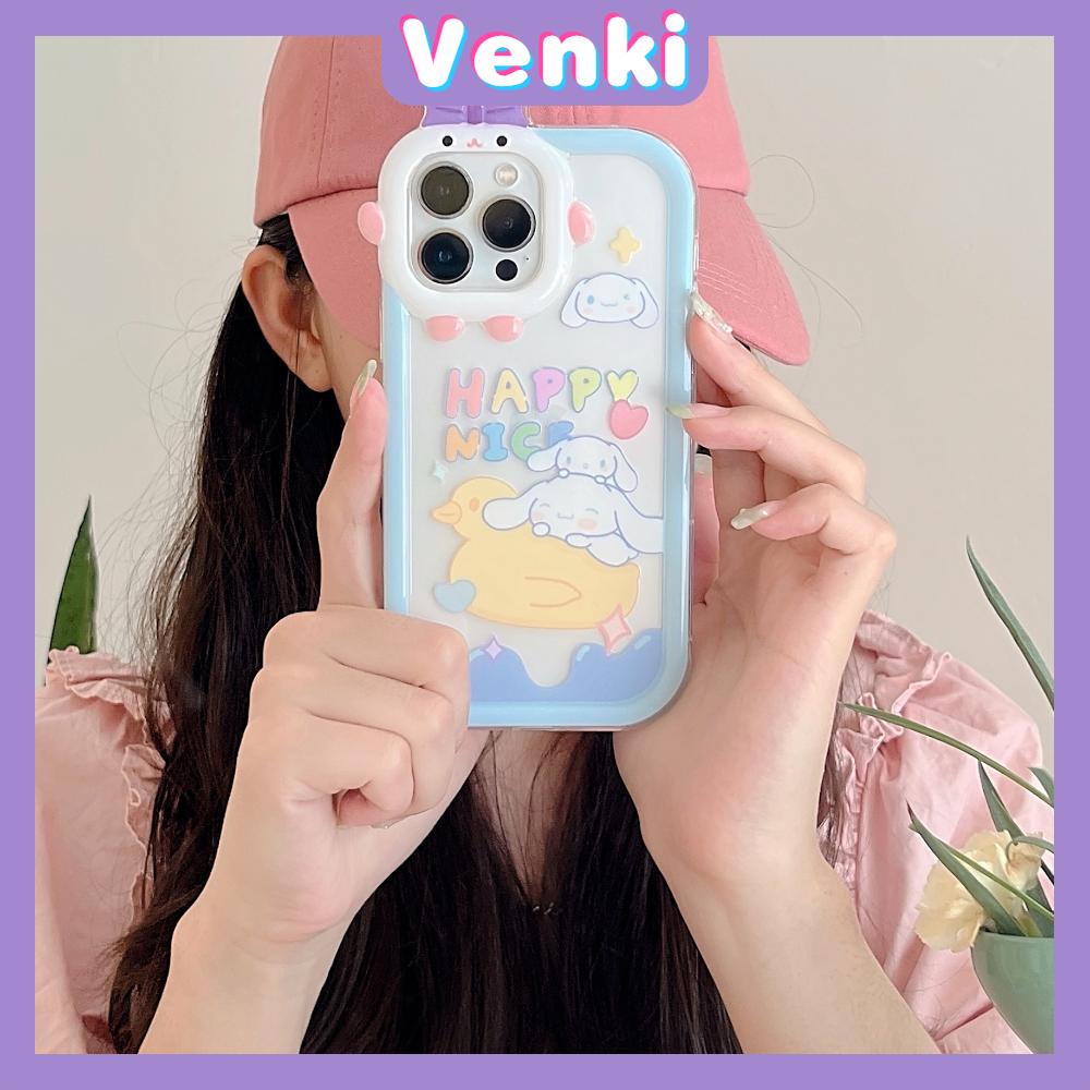 iPhone Case Silicone Soft Case Clear Case Airbag Shockproof Protection Camera Varnish Feel Bow Cartoon Cute Compatible For iPhone 11 Pro Max 13 Pro Max 12 Pro Max 7Plus xr XS Max