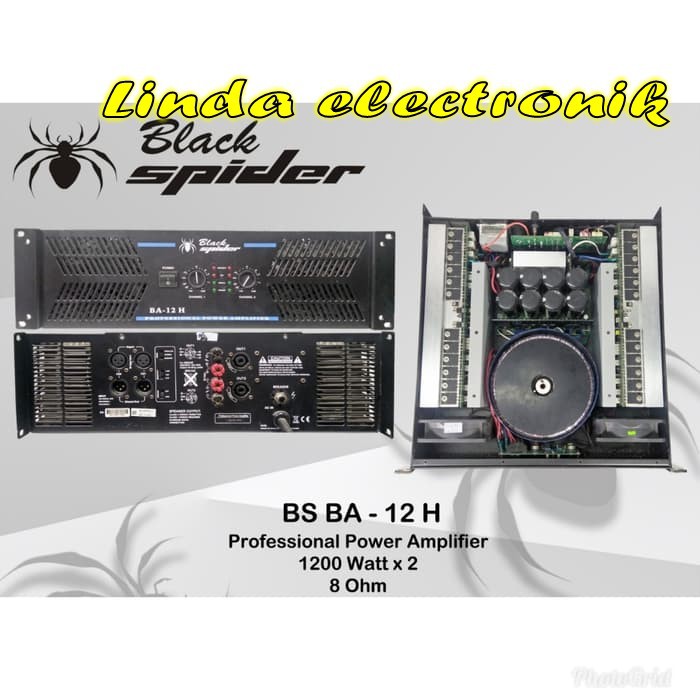 POWER AUDIO BLACK SPIDER BA 12 AB PROFESIONAL SOUND SYSTEM