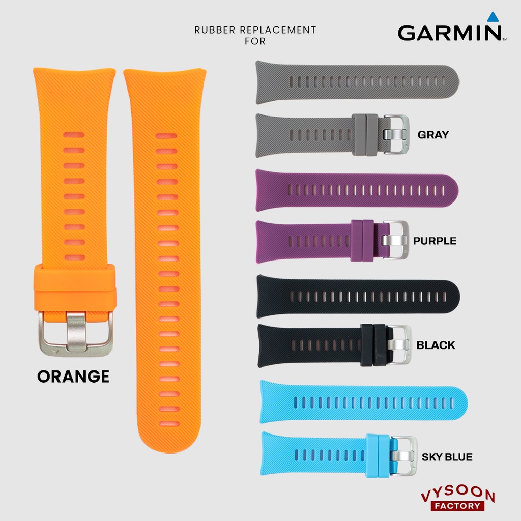 Strap Rubber Karet Tali Jam Tangan Garmin Forerunner 45 / FR 45 / FR45