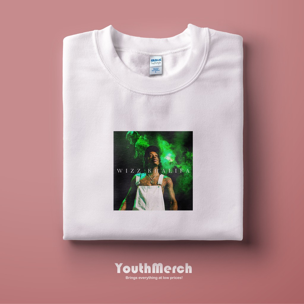 Kaos Musik Wizz Khalifa - Musik Merch | Unisex | Baju Rapper Wizz Khalifa | Wizz Khalifa Tees
