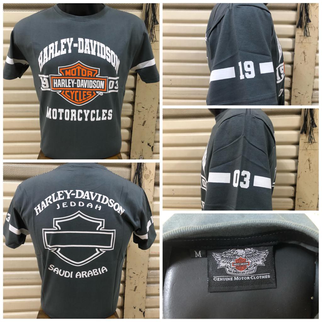 Kaos Harley Davidson - Jeddah Saudi Arabia,Grey