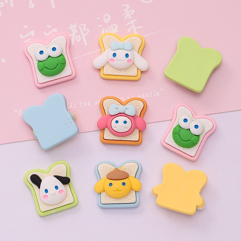 Sanrio &amp; toast Stiker croc clog jibbitz Aksesoris Dekorasi Sepatu diy charm pin