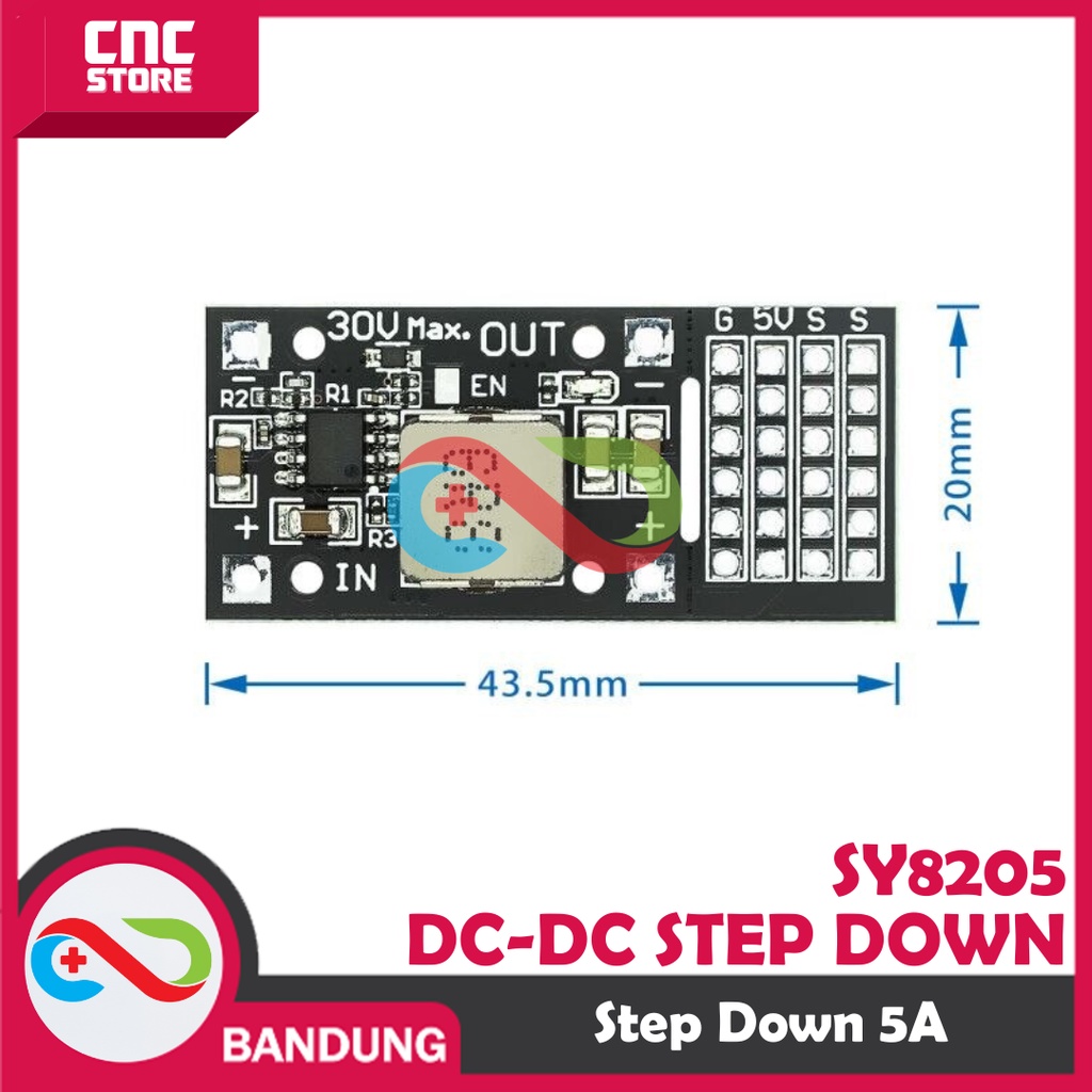 DC-DC MP2482 SY8205 5A DC STEP-DOWN MODULE 7V-24V TO 5V SERVO POWER