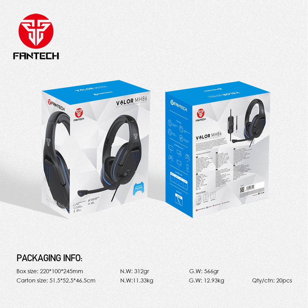 Fantech MH86 Valor Multiplatform Gaming Headset