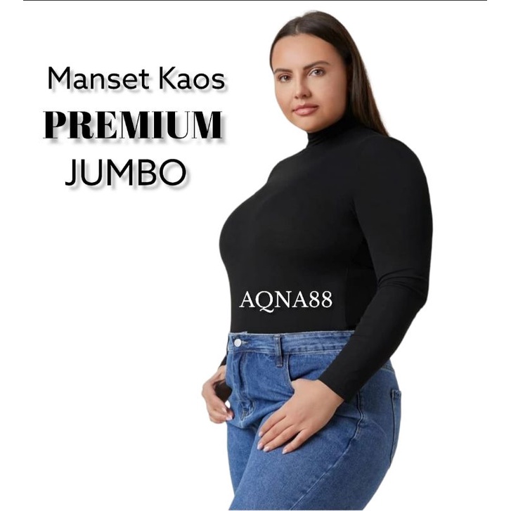 Manset Kaos Jumbo Lengan Panjang Premium