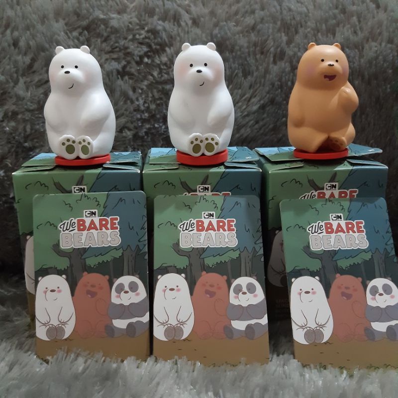 Miniso We Bare Bears Blind Box Figure Pajangan Grizzly