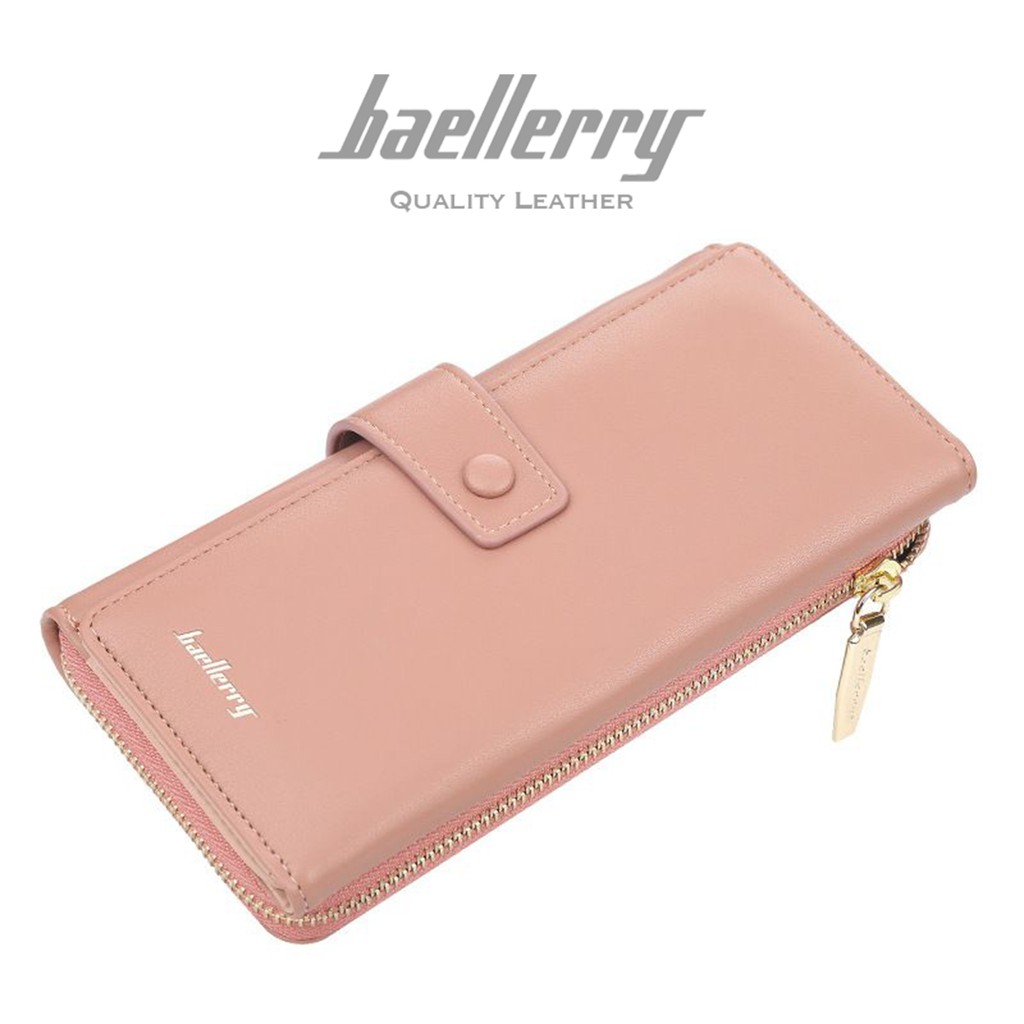 BAELLERRY N1822 Dompet Wanita Panjang Bahan Kulit PU Leather Premium WATCHKITE WKOS