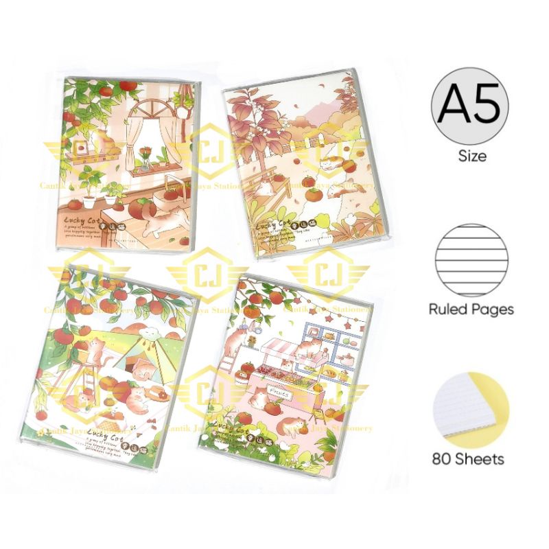 

Notebook PP A5-6426 (Lucky Cat) Buku Catatan Bergaris 80 lbr