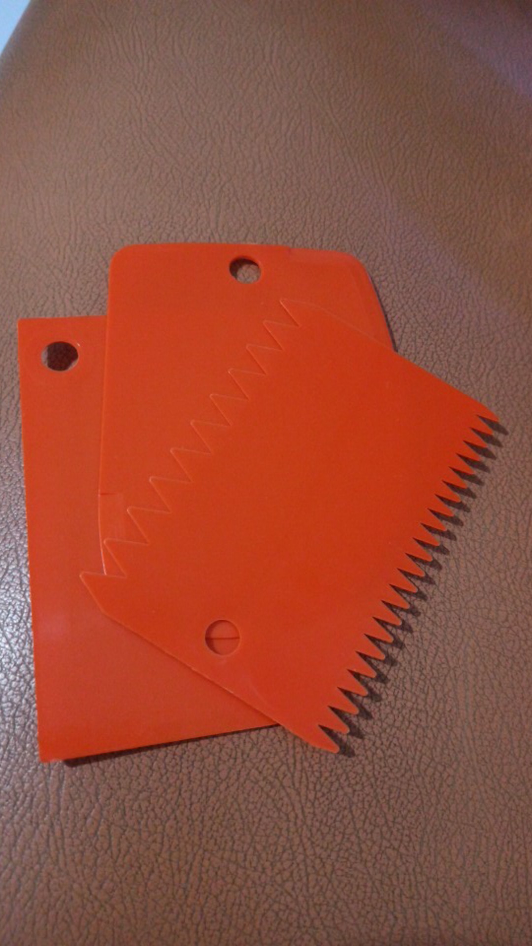 3pcs/set Scraper Dengan Gerigi Asimetris Untuk Penghias Buttercream / Icing Kue