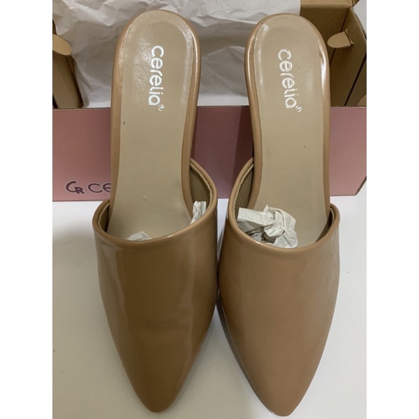 Cerelia Sepatu Kantor Heels Wanita Beige