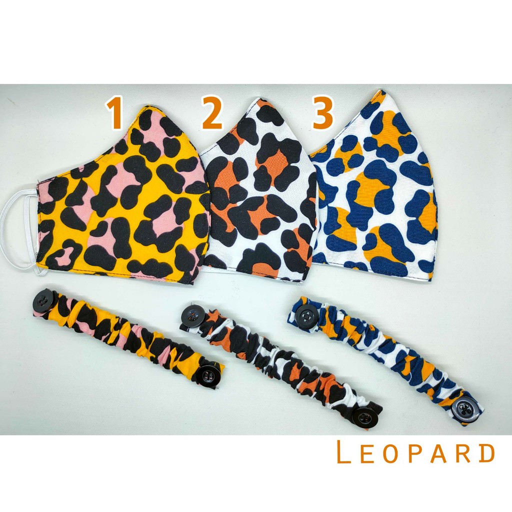Masker 3 Ply Hijab Set Free Connector Matching Motif