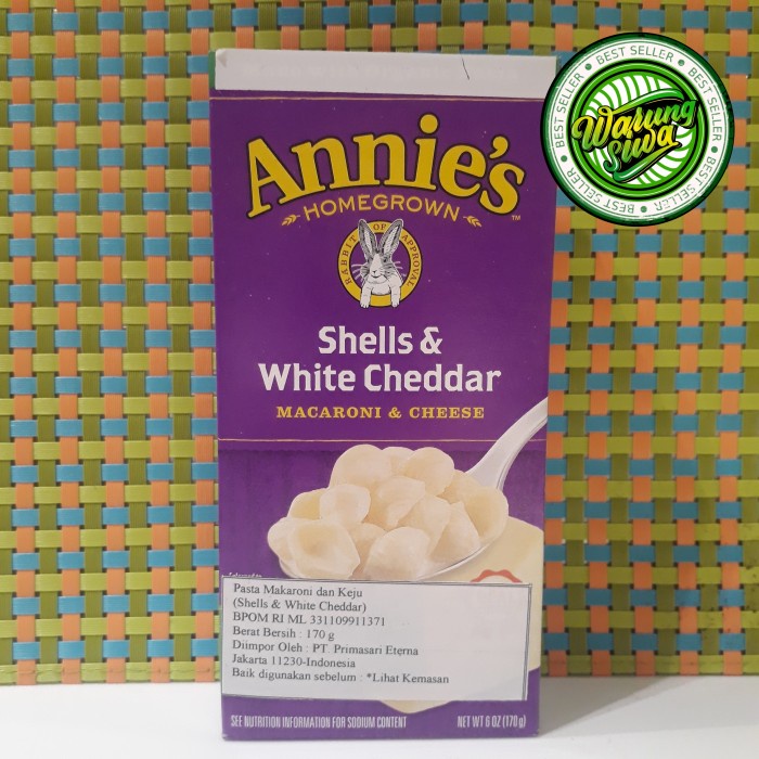 

annie's shells & white cheddar - macaroni & cheese 170 gram