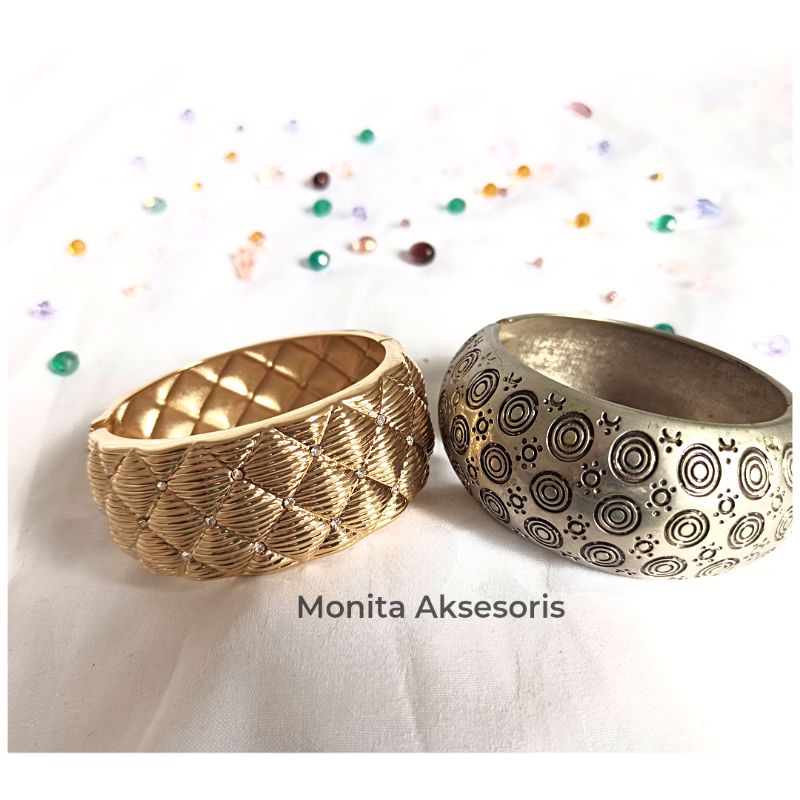 Gelang emas | gelang pesta | gelang emas emasan | gelang import | gelang besar |aksesoris | monita |