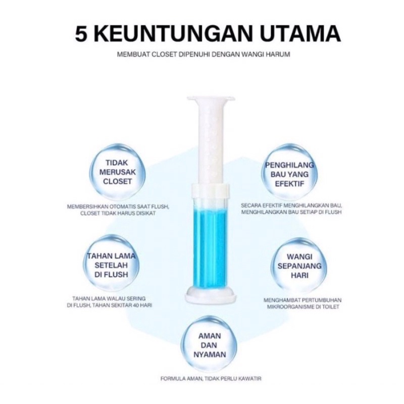 Gel Pengharum Pembersih Kloset WC (penghilang bau kamar mandi)