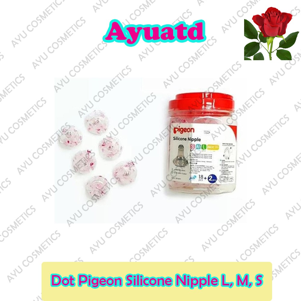 Dot Pigeon Silicone Nipple L, M, S