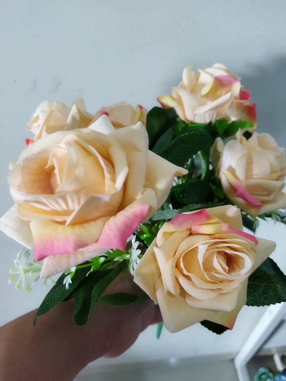 Bunga Plastik Rose/mawar Beludru/ Bunga Mawar Beludru
