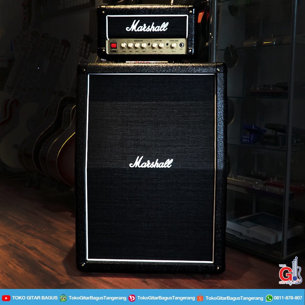 Marshall DSL-1HR JCM2000 Head Guitar Amp + MX212AR Cabinet