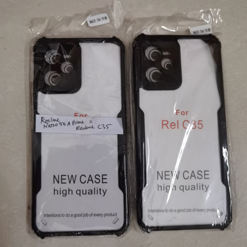 Case Realme Narzo 50A Prime / Narzo 50 / 50i prime / Realme C35 / C33 / C31 / C30 / C30s 4G / C55 NFC Casing Bumper Fusion Anti Crack Xundd