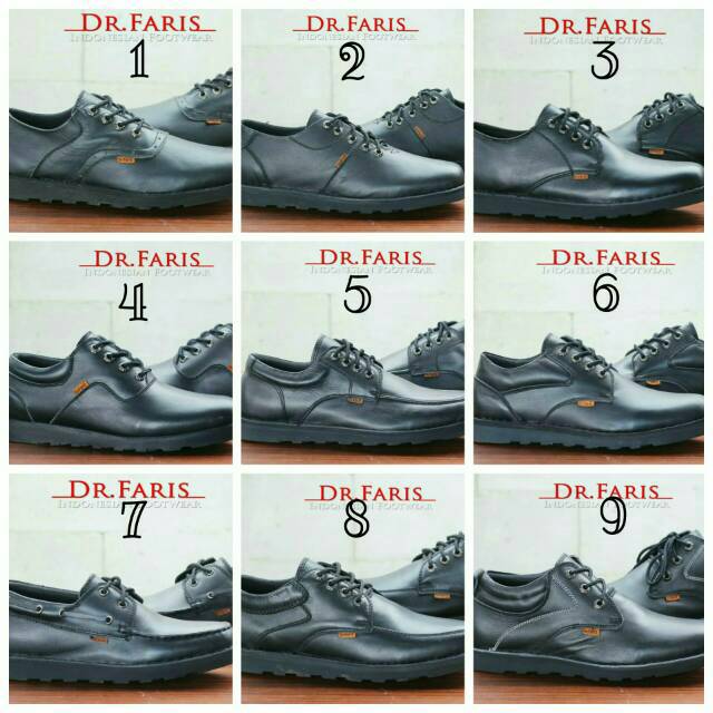 Dr faris original casual kulit sapi asli pull up sepatu casual santai pria